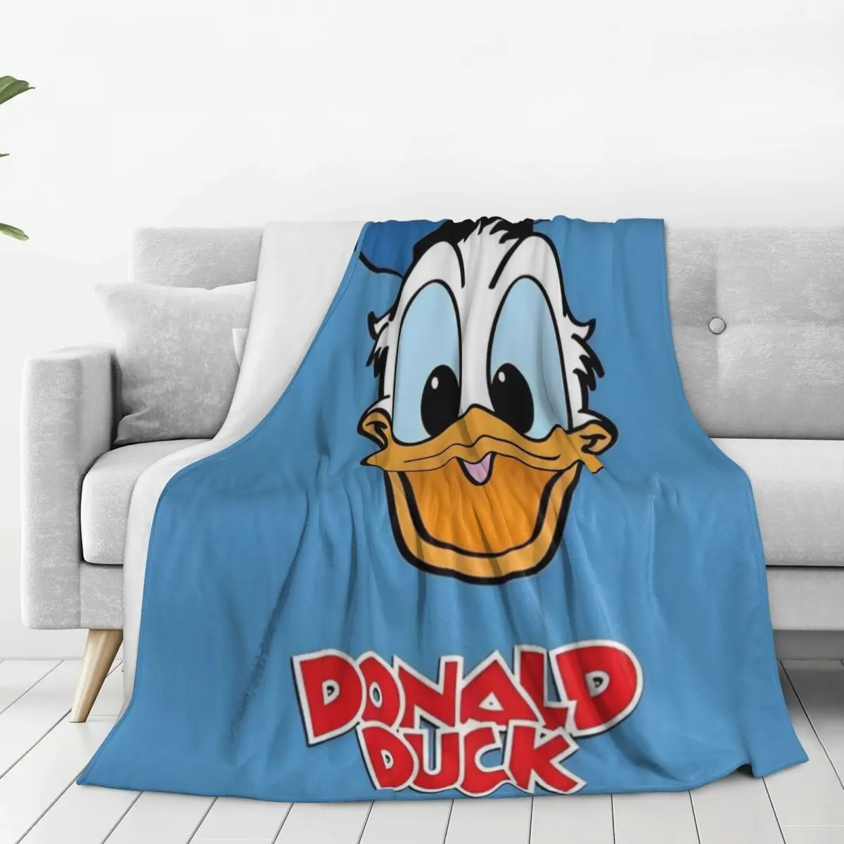 Warm Blanket Travel Donald Duck Throw Blanket Cartoon Flannel Bedspread For Couch Bed Print Sofa Bed Cover