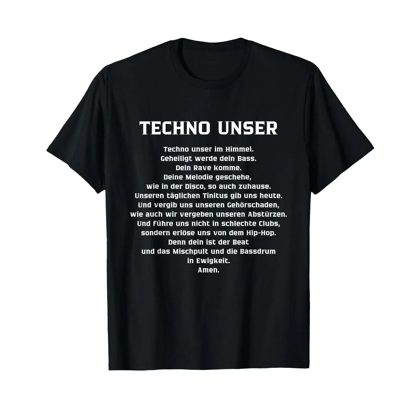 Techno Our Prayer Rave Festival Musikparty Elektrisches T-Shirt, Vintage-Look, leicht gewaschen, ideal für den Alltag, mit grafischem Muster, atmungsaktiv.