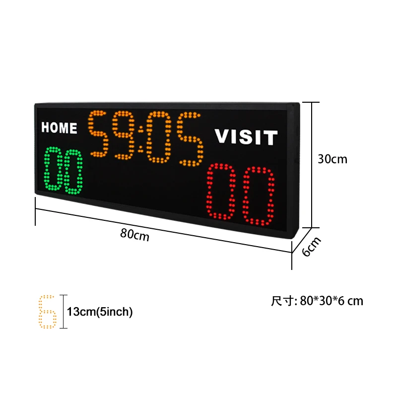 Remote‑Controlled LED Electronic Scoreboard Weather‑Resistant Digital Display Outdoor Basketball Sports Game Scoring Equipment