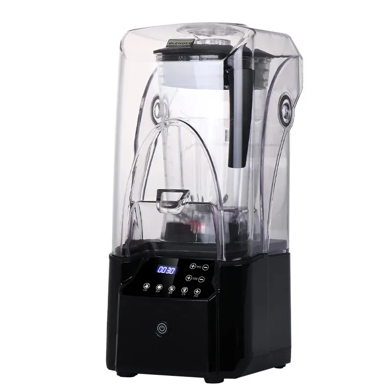 2.2L Silent Smoothie Machine with Cover Ice Smoothie Machine 2000W Ice Blender Heavy Duty Food Blender Mixer Juicer
