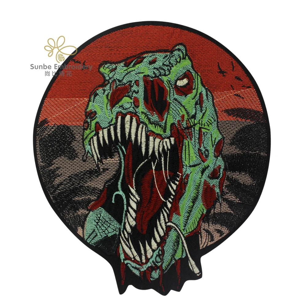 

Вышитая аппликация в виде девственного леса, патчи с утюгом, тираннозавр, нашивки для украшения куртки, рюкзака, жилета