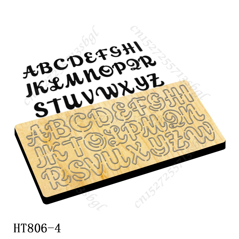 

Art alphabet Cutting dies - New Die Cutting And Wooden Mold,HT806 Suitable For Common Die Cutting Machines On The Market.