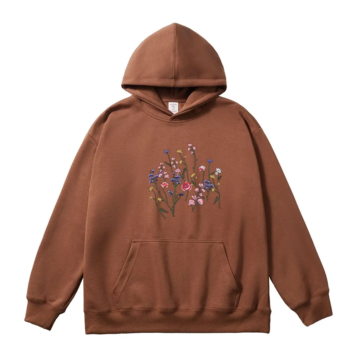 Women's Hoodies Oversized Colorful Flowers Graphic Printed Sweatshirt Female Classic Hooded Pullover Autumn Thick Sportswear