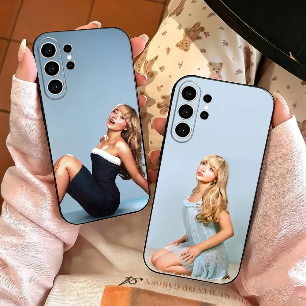 Sabrina Carpenter Short Sweet  Phone Case For Samsung S26,S25,S24,S23,S22,S21,S30,Ultra,Plus,Fe,Lite,Note,10,Black Cover
