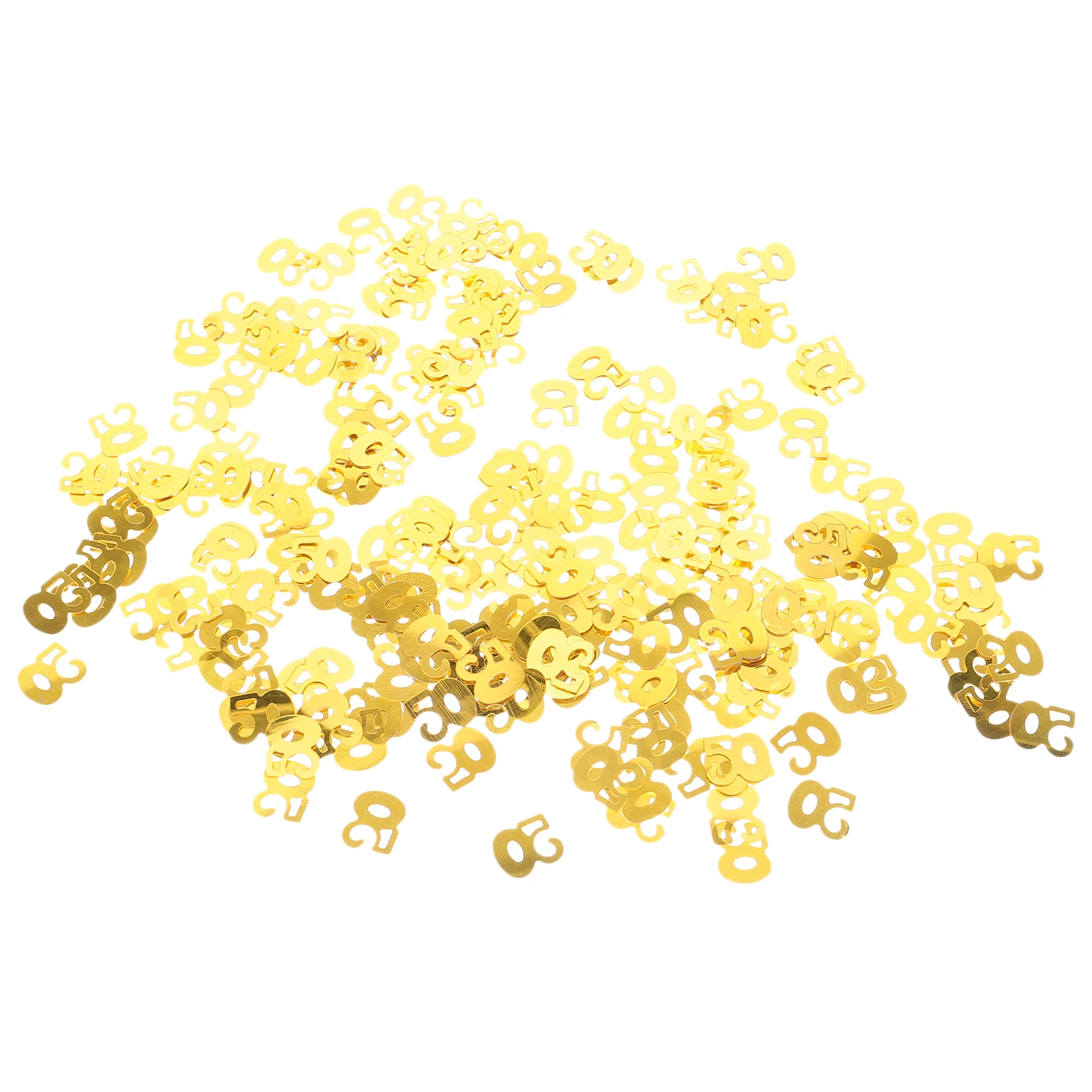 

Golden Number 50 Confetti Birthday Party Decoration Supplies Anniversary Table Decorations Premium Quality Sparkling
