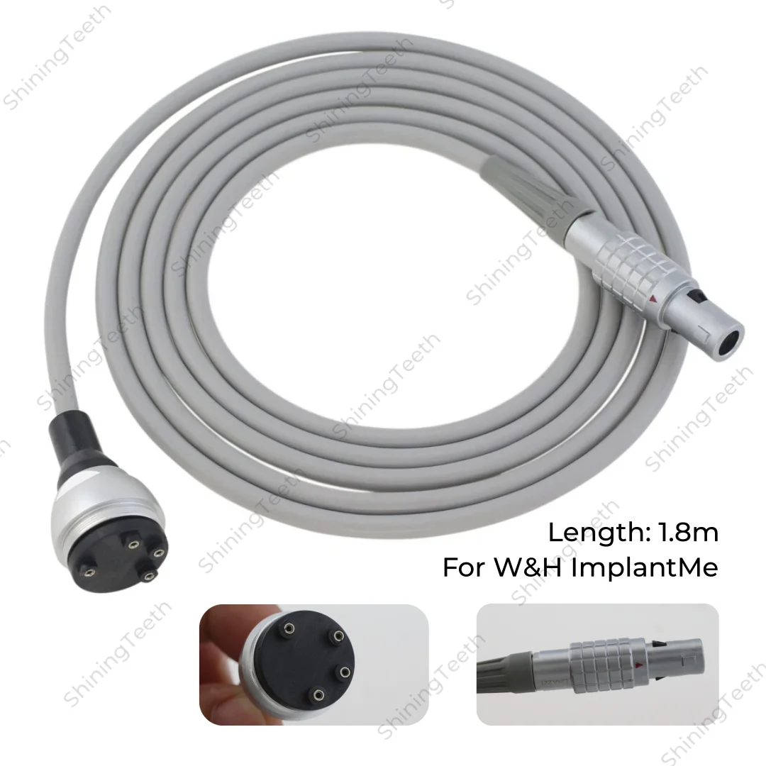 Dental Implant Machine Motor Cable Wire Compatible with W&H ImplantMe Surgical Motor System 1.8m