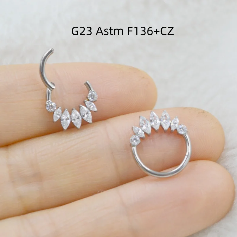 10pcs-g23-f136-titanium-piercing-jewelry-shine-cz-nose-hoop-septum-clicker-ring-earring-ear-tragus-helix-diath-cartilage