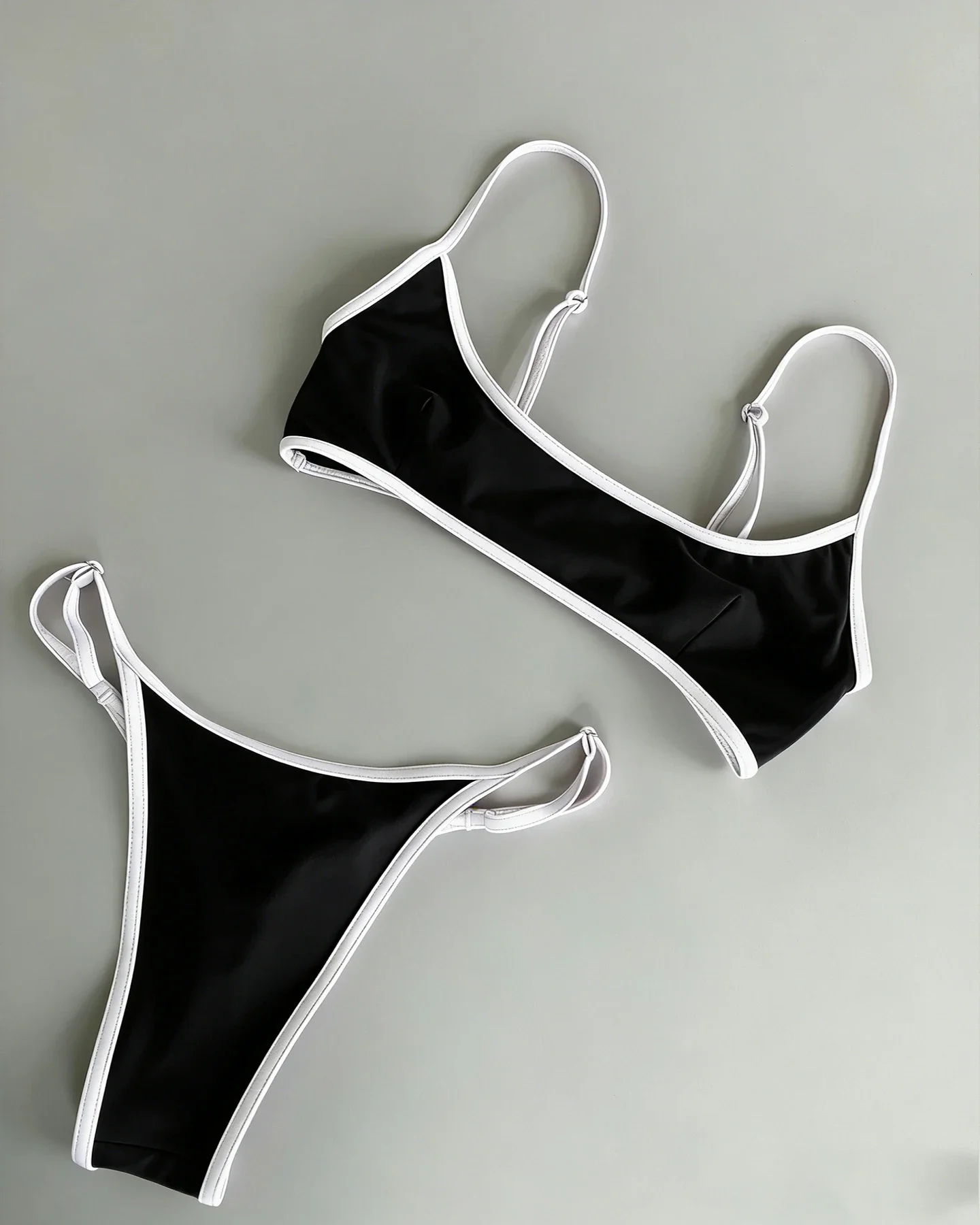 Color Block 2026 New Bikini Set Sexy Women Swimwear Fashion Lady Adjustable Biquini Swimsuit Retro Mujer Beachwear Bathing Suits