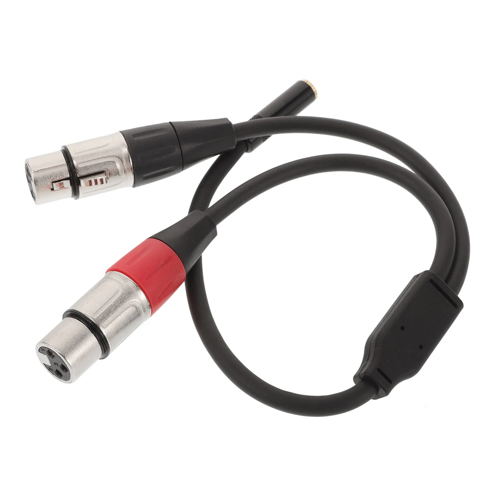 

Dual Xlr Male To 3.5Mm Female Y Splitter Black 3Pin Converter For Recording Mixing Broadcasting Xlr Y Cable Audio Cable Splitter