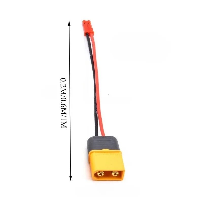 Vibration‑Resistant XT60 to JST Banana Plug Conversion Cord 20AWG Pre‑Crimped Adapter With/No Sheath for RC Hobby Modification