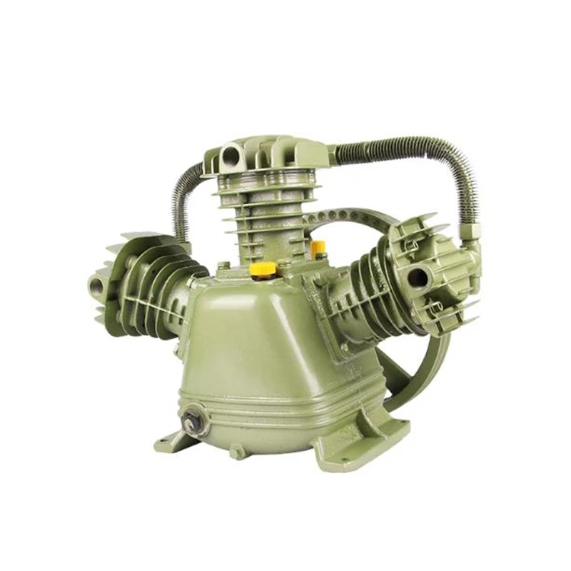 1.1KW Piston Industrial High Pressure Double Cylinder Air Compressor Pump Head Air Compressor Head Air Pump