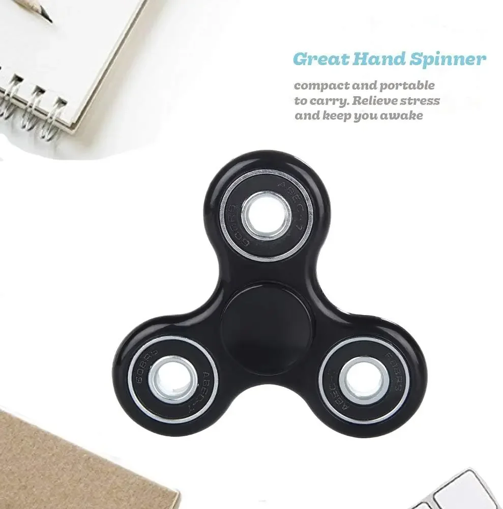 ABS Fidget Spinner EDC Spinner For Bulk Anxiety Autism ADHD Anti Stress Tri-Spinner High Quality Adult Kids Toys Accessories