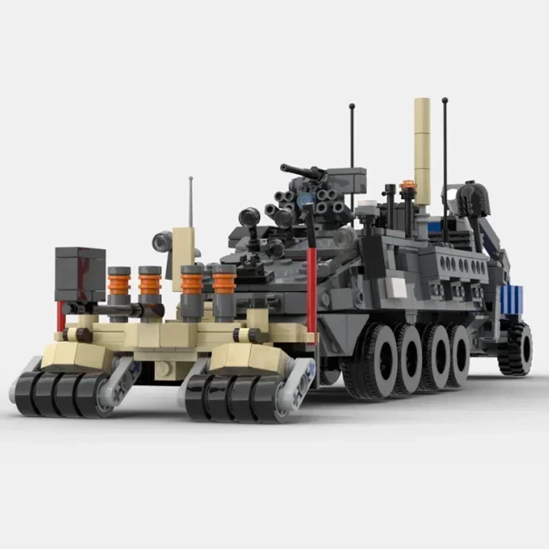 Moc قوالب بناء الجيش الأمريكي دعم مركبة نموذج M1257A1 الهندسة سيارة التكنولوجيا كتل هدية عيد الميلاد لعبة لتقوم بها بنفسك مجموعات الجمعية