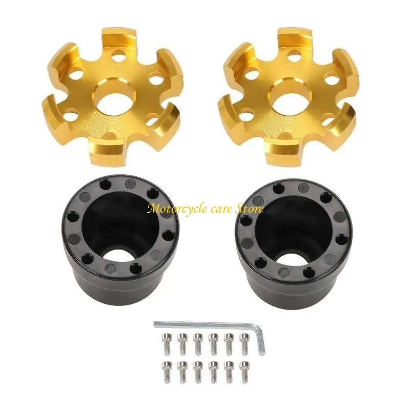 U75F 2pcs Wheel Crash Protector Motorcycle Frame Slider Culted Scooters Accessori
