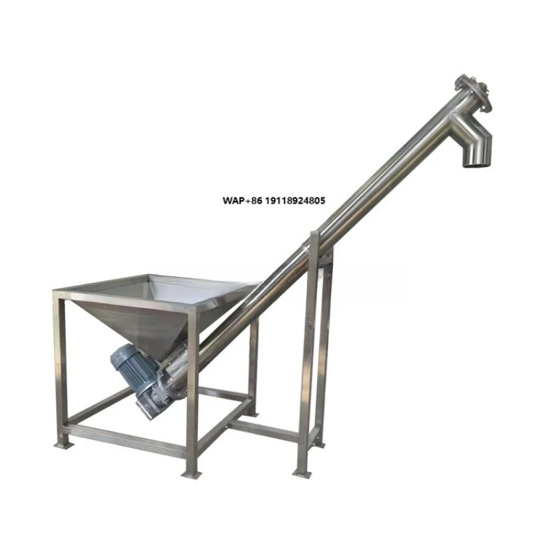 

Grain/Soil/Mineral Stainless Steel Small Auger Conveyor with Hopper