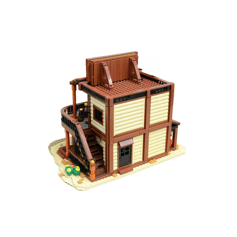 1991pcs MOC Old West Saloon Hotel Westerned Model Building blocks Assemble toy DIY Christmas gift creative Education Brick Kids