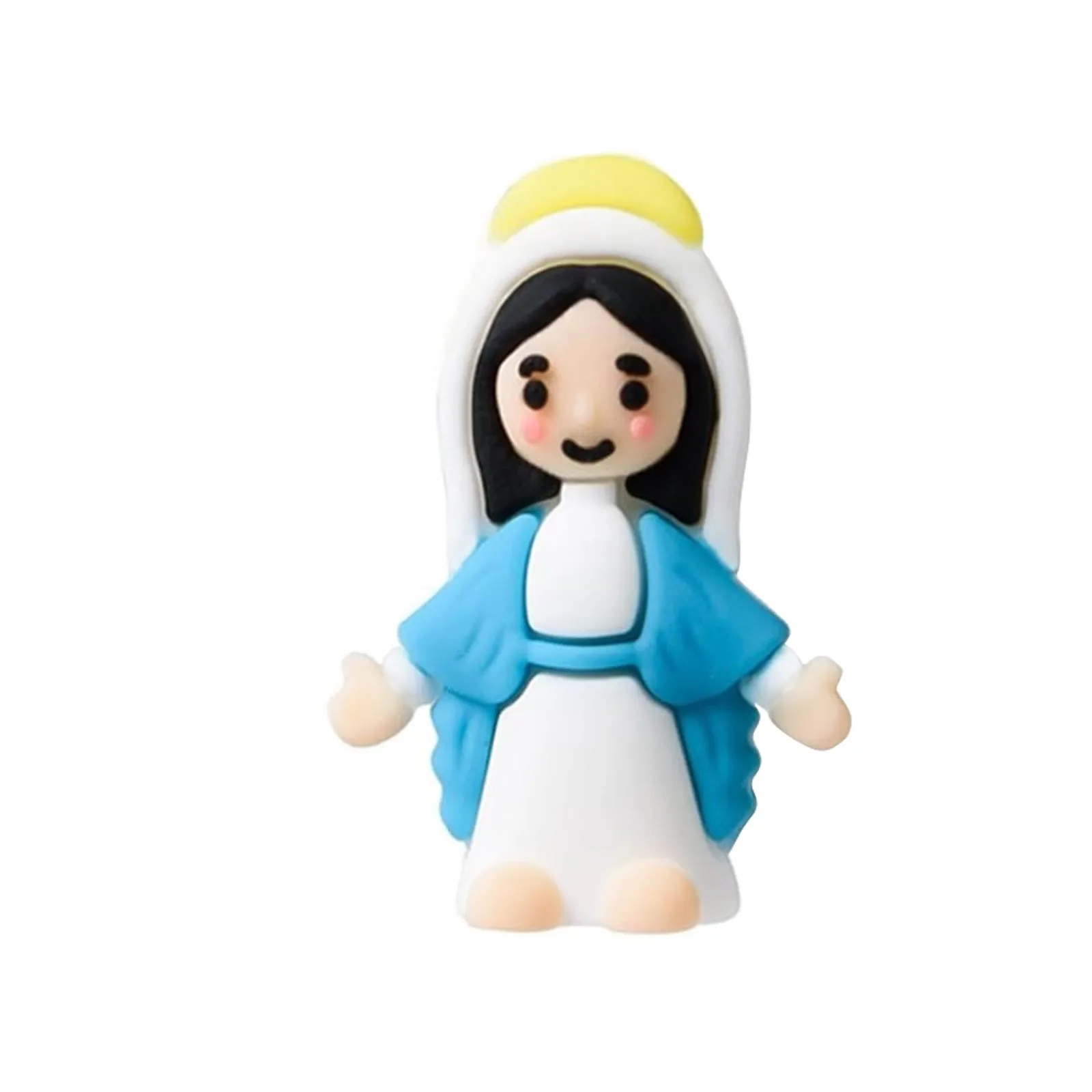 3/5/10 Uds Mini figuras de la Virgen María Pascua Jesús te ama juguetes de Jesús regalos de fiesta religiosa escolar rellenos de huevos de Pascua decoraciones