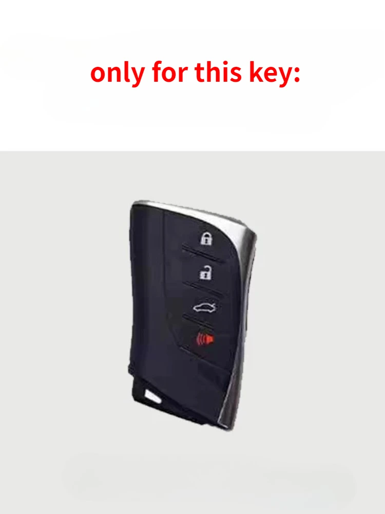 Suede Leather Key Case Holder Cover Shell for Lexus GX550 GX550h GX460 2024 2025 2026 RX LS LX600 Fob Smart Key Protection Bag