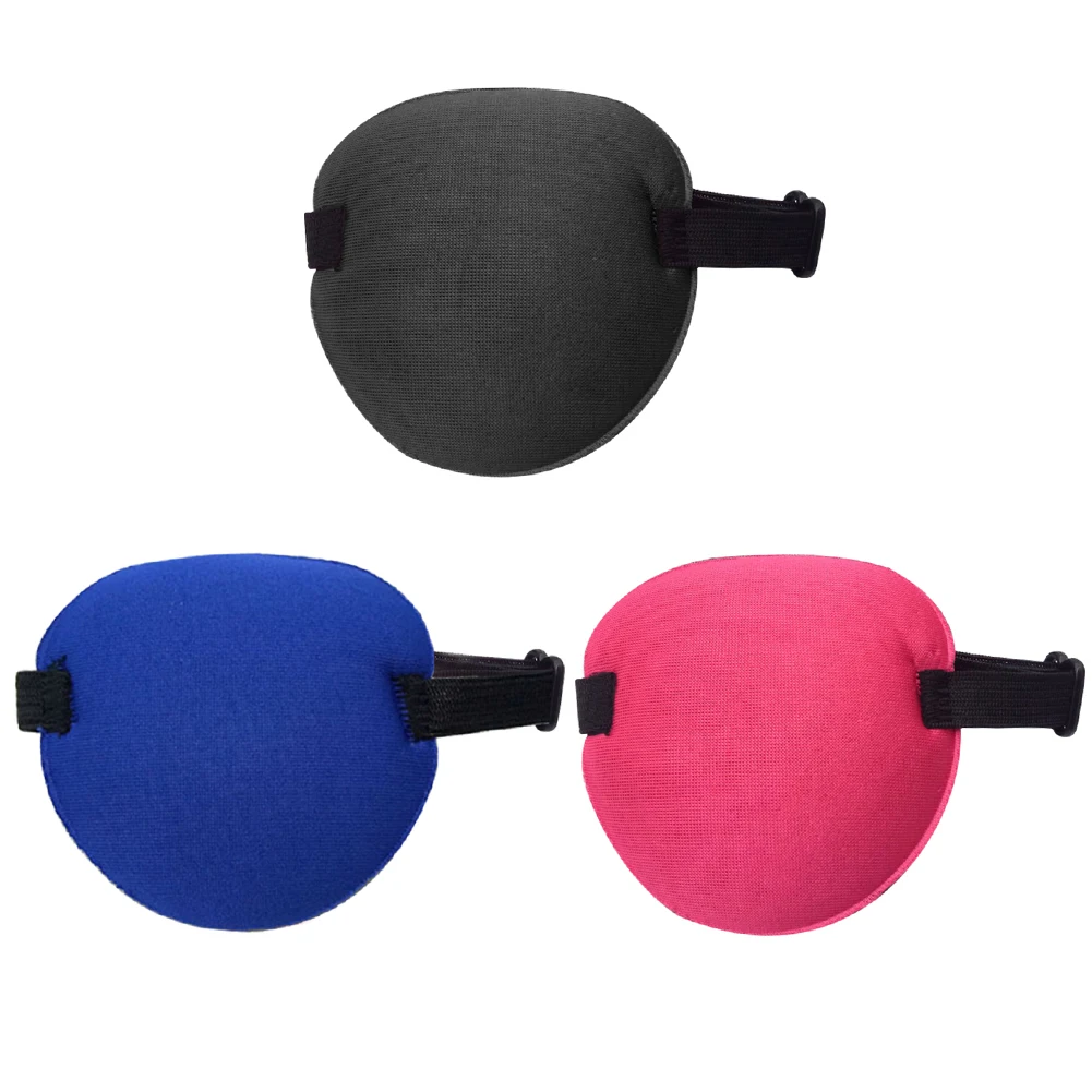 Amblyopia Eye Mask Adult Kids Strabismus Eye Training Single Eye Patch Cover Adjustable Eyeshade Filled Strabismus Eye Training