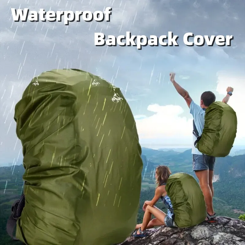 60L Waterproof Backpack Cover Dustproof Rain Cover For Backpack Rainproof Protective Cover Outdoor Camping Hiking Climbing Bag