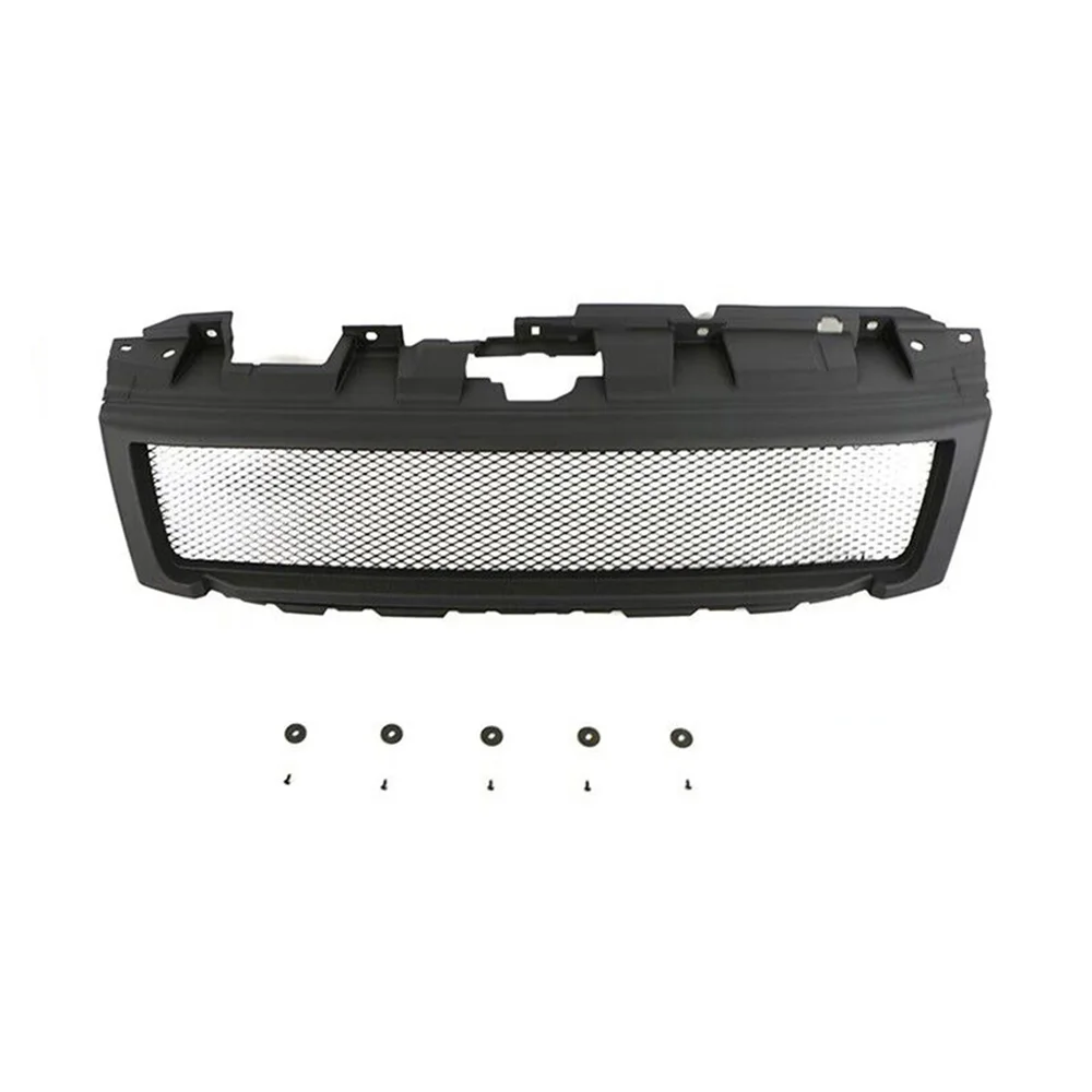 Modified Bumper Grilles For Mitsubishi Pajero V93 V97 2015-2022 Front Grille Cover Car Racing Grills Mesh Mask With Letter Grill