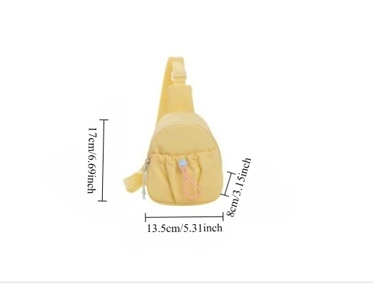 Custom Name Embroidery Mini Sling Bag Cute Candy Color Crossbody Bag for Girls Women Small Drawstring Chest Bag Kids Backpack
