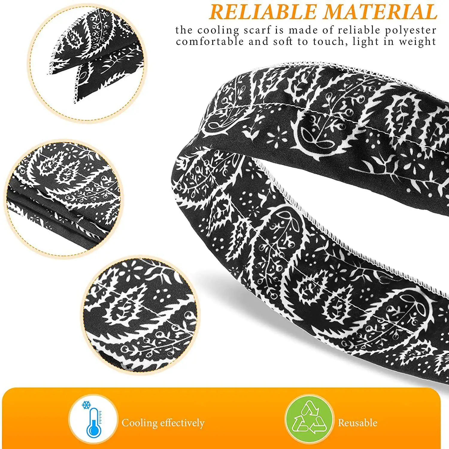 

ABXI 10 шт. ледяной прохладный шарф, охлаждающий шарф, повязка на голову, охлаждающий шарф, мгновенный охлаждающий шарф на шею, замачиваемый завязывающийся вокруг шеи