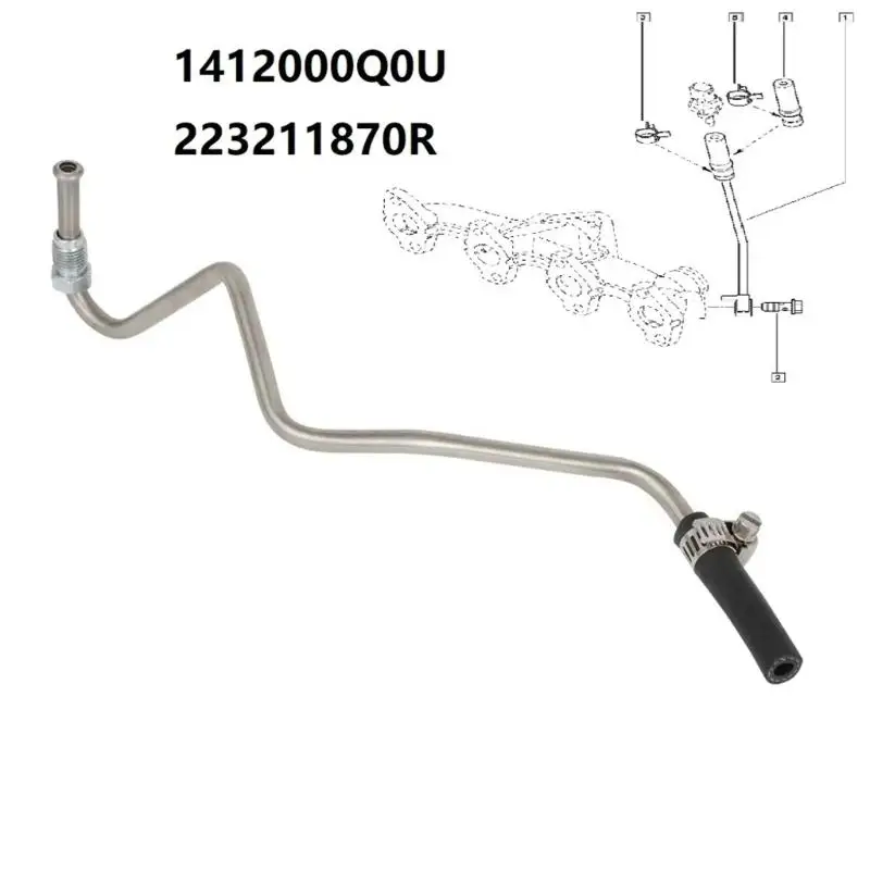31BC Replacement Pipe Automotive Accessories Easy Installation Exhaust Pressure Tube 6071420004