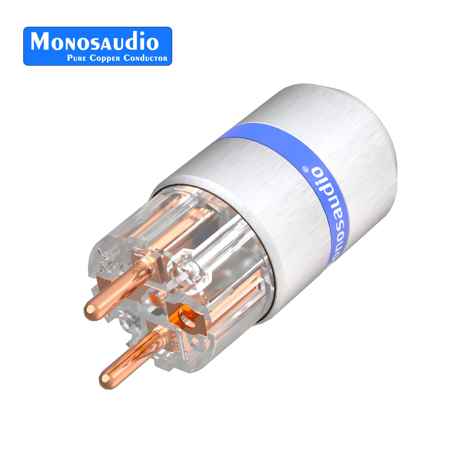 

Monosaudio E/M/F107 Аудиоразъем питания 4N 99,998% чистая медь, золото/родиевое покрытие, версия для ЕС/США, Hi-Fi IEC C15, гнездовой разъем