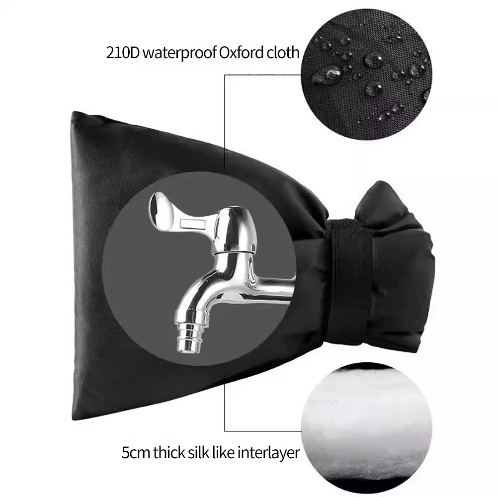 蛇口防水凍結保護カバー冬屋外庭蛇口カバー保護靴下再利用可能なタッププロテクター屋外用