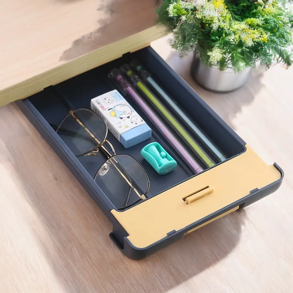 Organiser Hidden Box - Desktop Manager, Drawer Key Rack and Tableware Manager for Student Stationery - Household Organiser