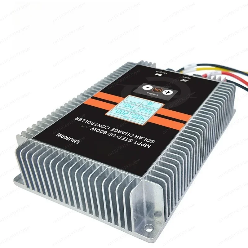 800W Boost MPPT Solar Charge Controller, 24-72V Adjustable Regulator for 48V 60V 72V E-Bike Scooter Golf Cart Battery