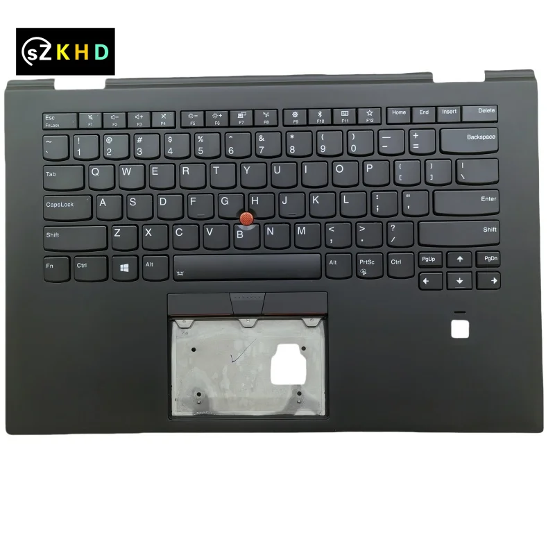 

New Black Palmrest Upper Case Cover With Backlit Keyboard 2018 For Thinkpad X1 Yoga 3rd Gen 01LX788 English keyboard Silver