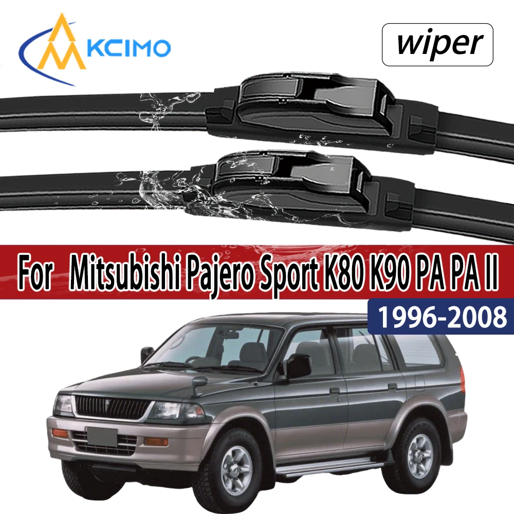 

For Mitsubishi Pajero Sport K80 K90 PA PA II 1996–2008 Front Windshield Wiper Blades 2pcs Windscreen Window Accessories