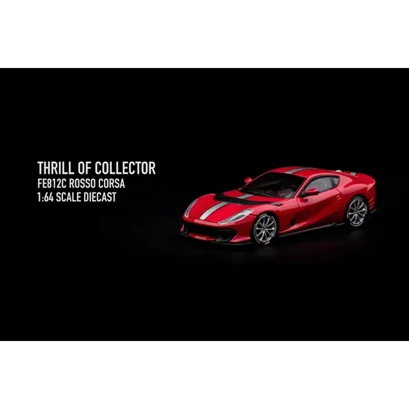 PreSale TOC 1:64 812C Competizione V12 FUELME Subsidiary Diecast Diorama Car Model Collect Miniature Toys