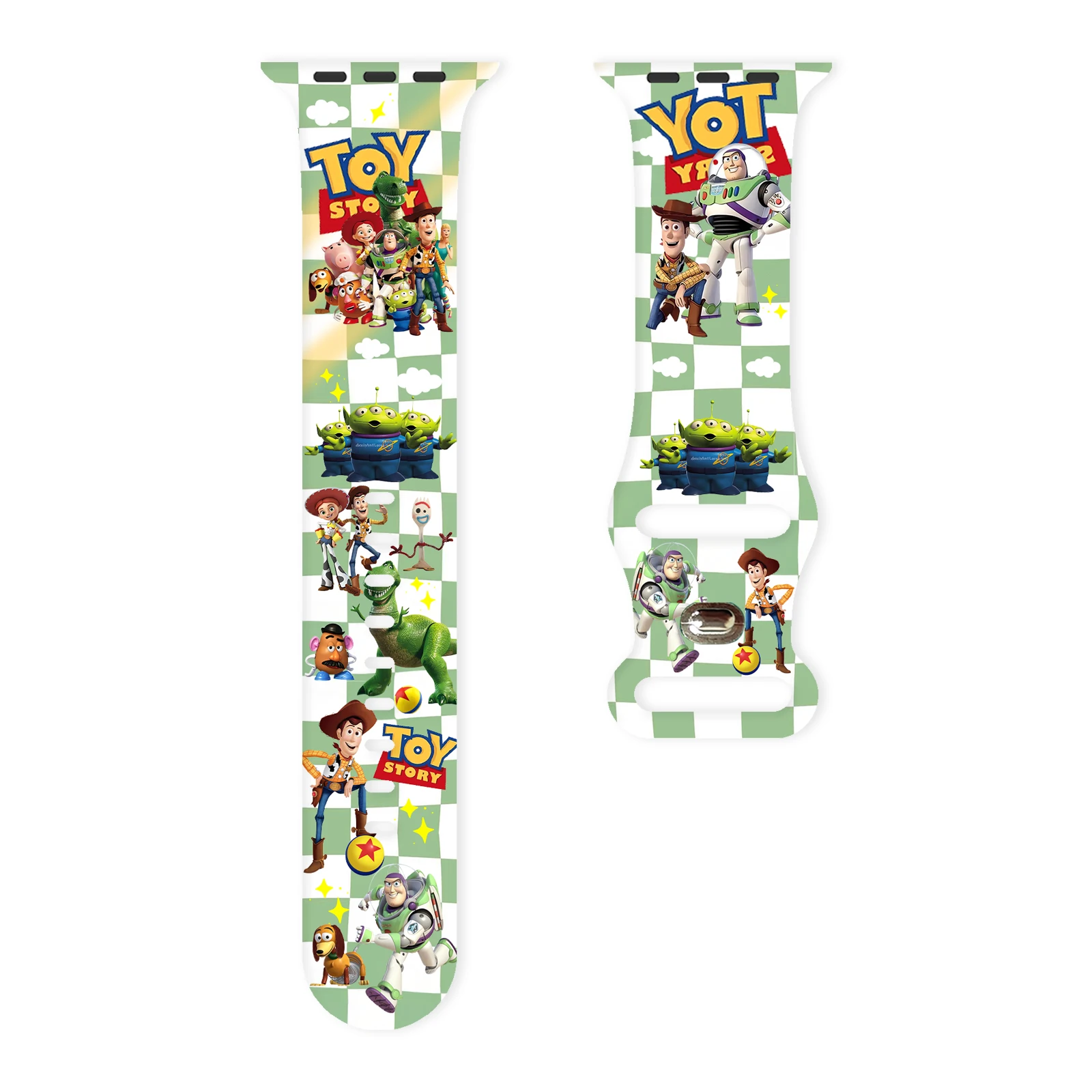 

Disney Toy Story Series Strap for iWatch 11 10 9 8 SE Silicone Band Replaceable Watchband for Apple Watch 46mm 44mm 42mm 41mm
