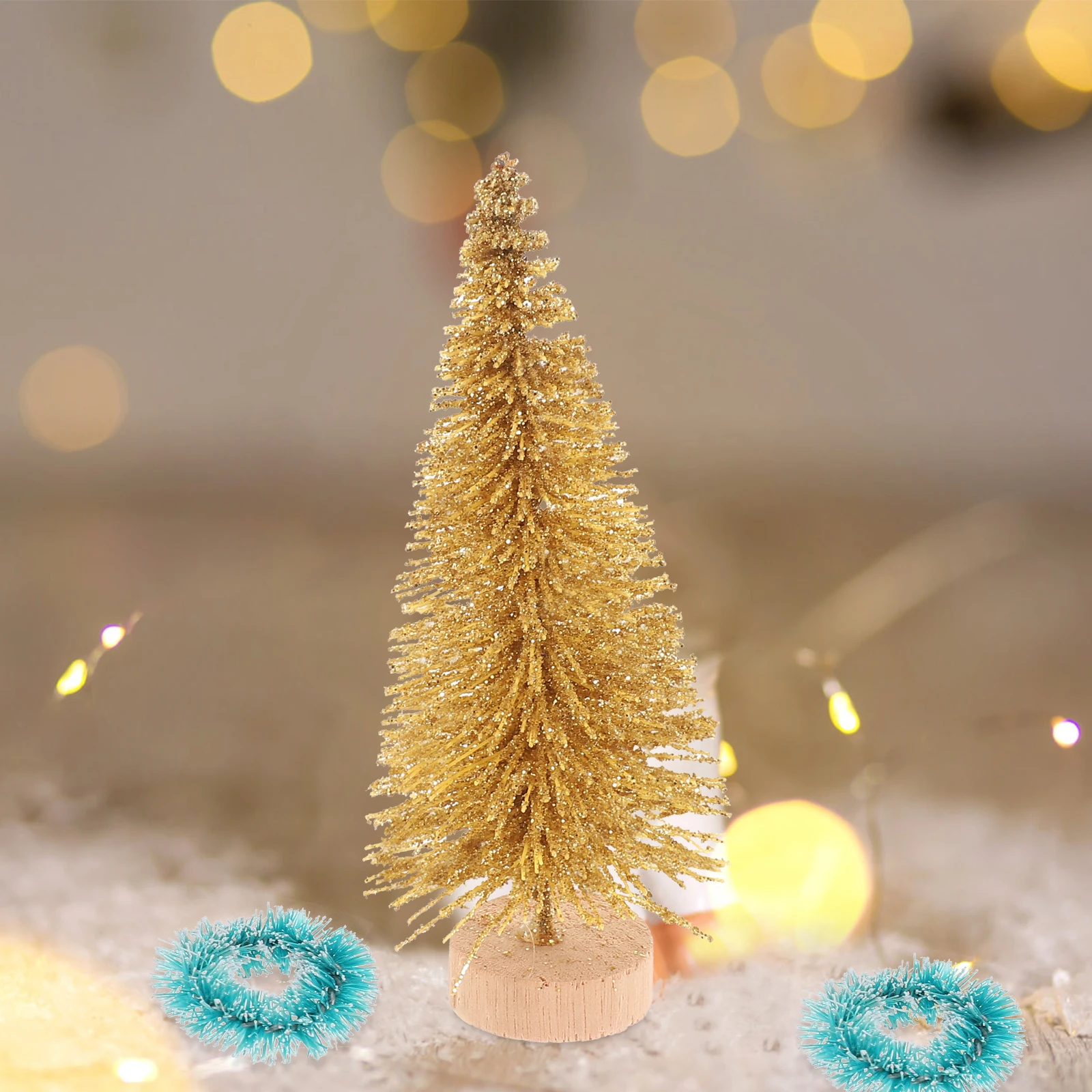 

1Set Mini Christmas Tree Artificial Xmas Decorations Desktop Small Pine Trees Festival Scene Home Table Decor Xmas Tree