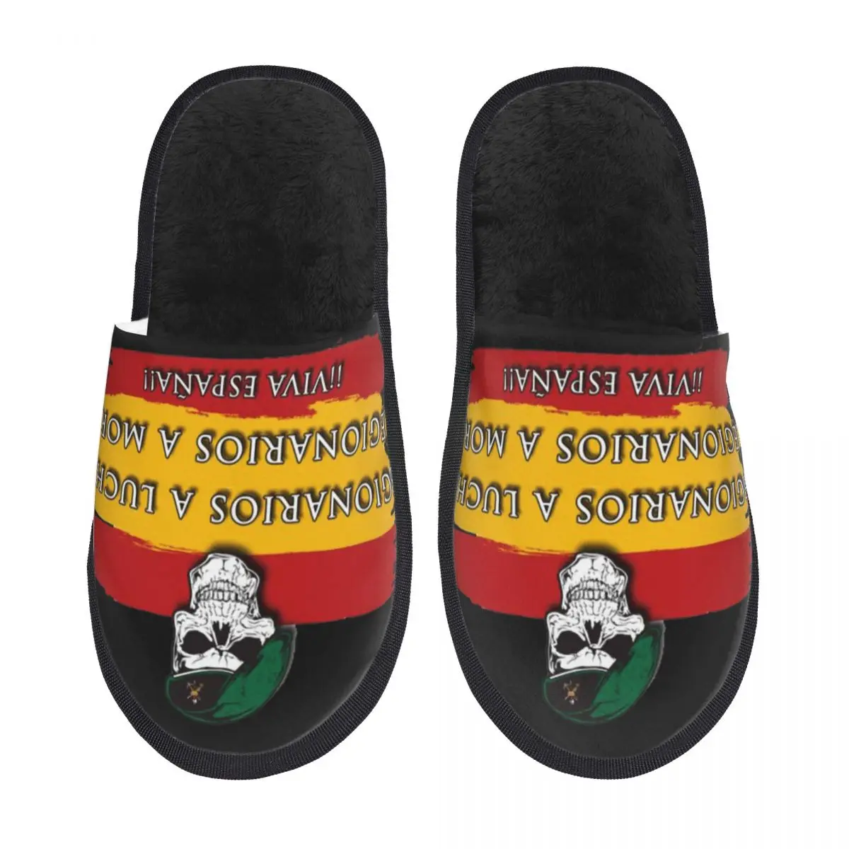 Spanish Legion Men Women Furry slippers Cosy pantoufle homme Home slippers