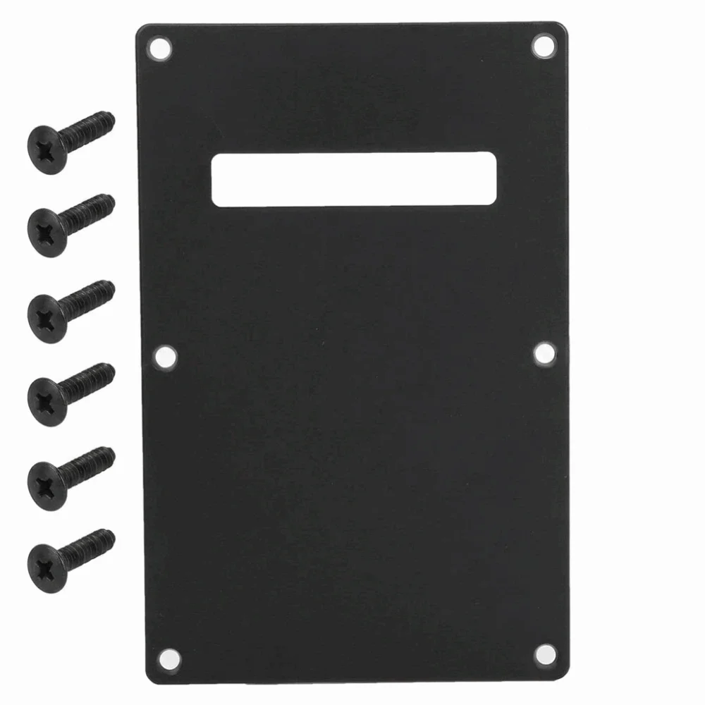 Professional Black/White Guitar Backplate Plastic Back Plates Pick Guard Plate For Electric Guitar