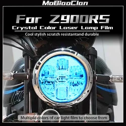 For Kawasaki Z900RS Motorcycle headlights and taillights modified with anti scratch honeycomb laser film