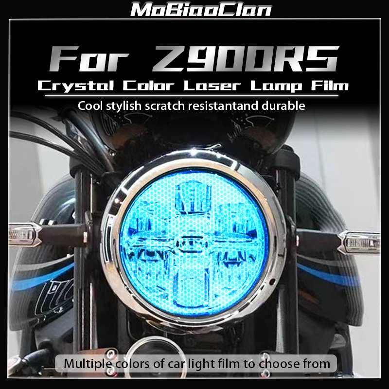 For Kawasaki Z900RS Motorcycle headlights and taillights modified with anti scratch honeycomb laser film