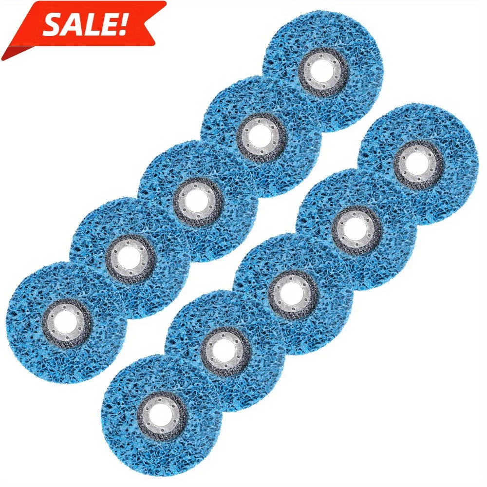 

Quick Change 10 Pack 4.5"x7/8" Easy Strip 4-1/2" Discs Remove Paint Rust & Clean