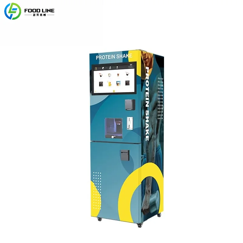 

Customized Protein Shake Vending Machine Touch Screen Multi-Payment Multi-Flavor Gym Fitness Equipment