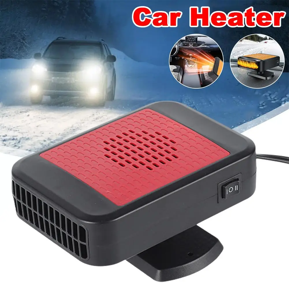 12V 120W Car Heater Portable Electric Heating Fan Automatic Windshield Dryer Defogging Demister Defroster For Car Accessori S2E4