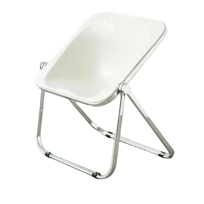 

Simple transparent backrest Internet celebrity stool makeup chair medieval acrylic Nordic folding dining sofa chair