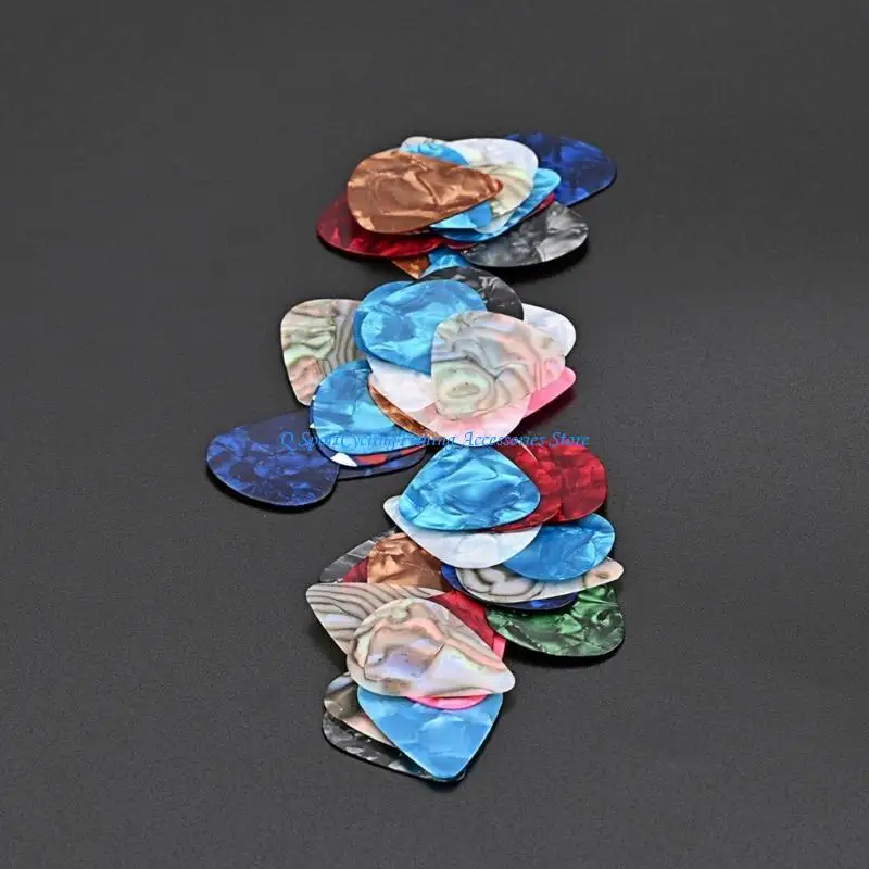  50x/Set 0.46mm Triangle Guitar Pick Celluloid Guitar Picks for Acoustic Guitars