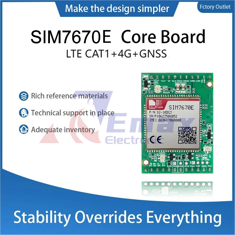 SIMCOM SIM7670E Core Board SIM7670E Development Board LTE CAT1+4G+GNSS SIM7670E  with external GPS