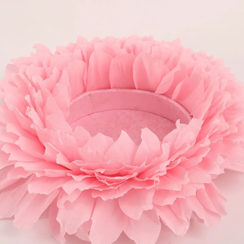 Bebe Photography Props Flower Shaped Basin Modelling Photograohy Accessories Posing Props Paper Flower Pot