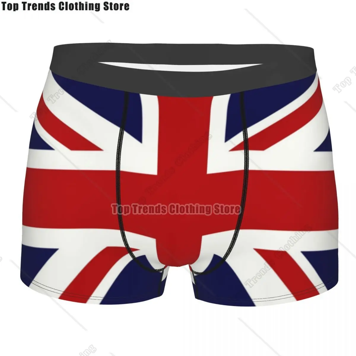 British Flag Underwear Men Sexy Print Customized Union Jack UK United Kingdom Boxer Shorts Panties Briefs Breathbale Underpants