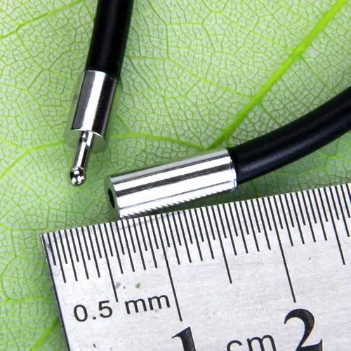 Soft Rubber Cord Necklace Secure Bayonet Clasp Chain Stylish Accessory for Jewelry Layer